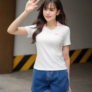 Alternative view of Quần short jean nữ ly bung